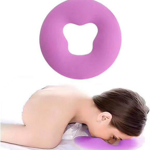 Silicone Face Massage Pillow,SPA Beauty Face Relax Headrest(1 Set(Any Color)) - Picture 15 of 15